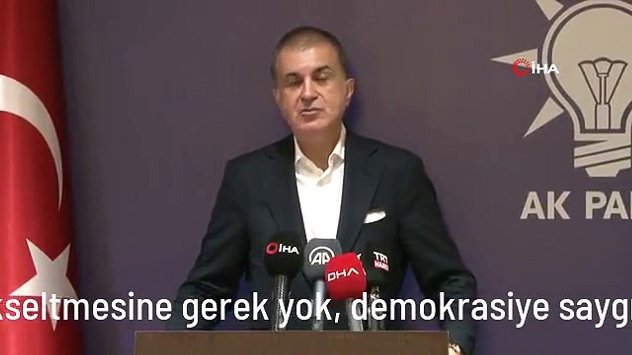 AK Parti Sözcüsü Çelik: 'CHP Genel Merkezi'nin tansiyonu yükseltmesine gerek yok, demokrasiye saygı günüdür'