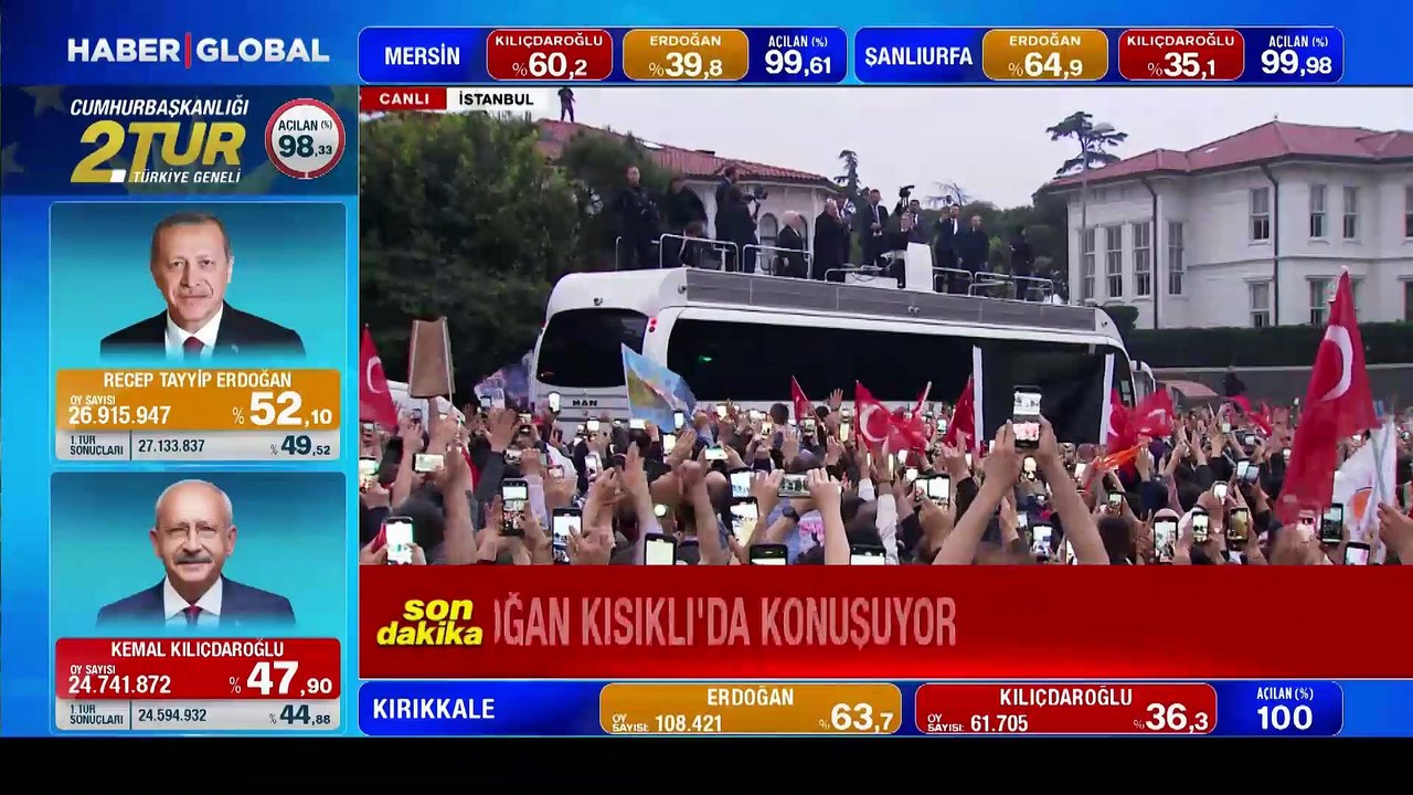 Cumhurbaşkanı Erdoğan Kısıklı'da kalabalığa "Duyanlara duymayanlara" şarkısını söyledi