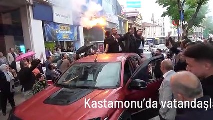 Kastamonu'da vatandaşların seçim sevinci