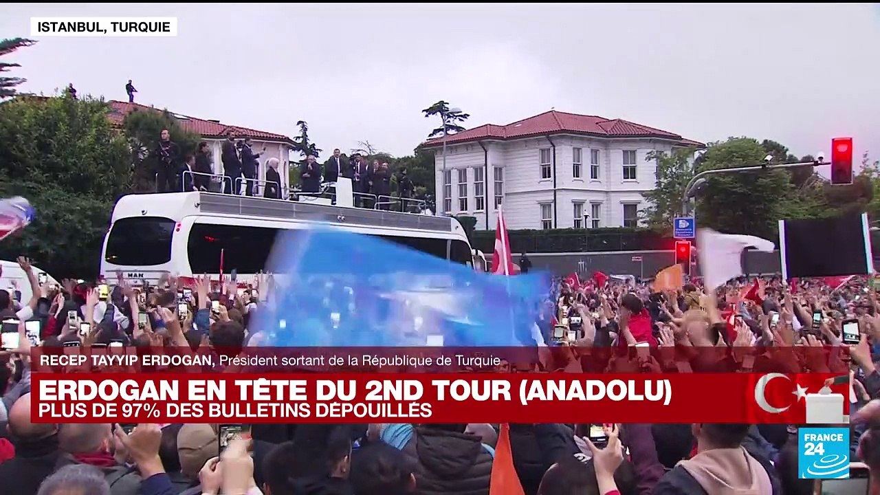 REPLAY - Recep Tayyip Erdogan revendique la victoire à l'issue du second tour de la présidentielle en Turquie