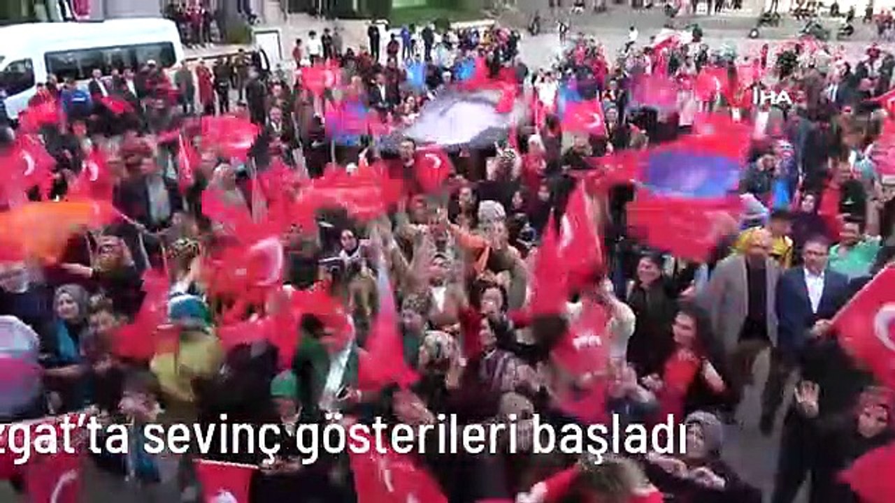 Yozgat'ta sevinç gösterileri başladı