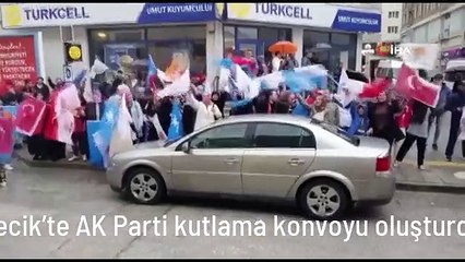 Bilecik'te AK Parti kutlama konvoyu oluşturdu