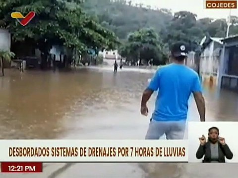 254 cojedeños fueron afectados por el desbordamiento de los drenajes por fuertes lluvias