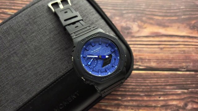 casio G-SHOCK GA2100BP-1A ساعات كاسيو الازرق البيزلي اكثر ساعه عليها طلب من ساعات كاسيو