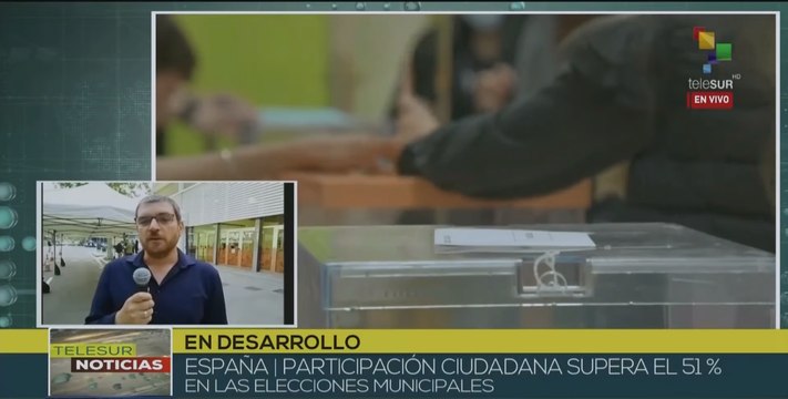 Comicios en España superan el 51% de la participación de votantes