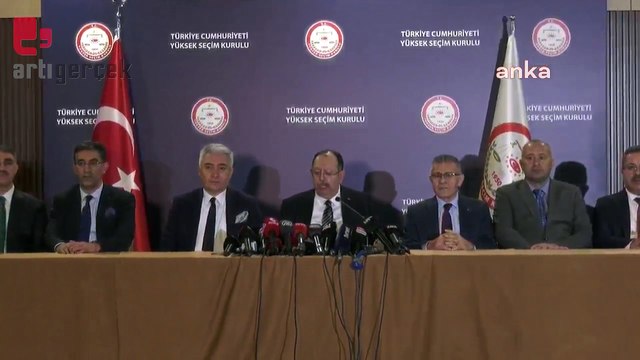 YSK Başkanı Yener: Seçimlerde Sayın Recep Tayyip Erdoğan'ın seçildiği görülmüştür