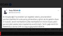 Bolu Belediye Başkanı Tanju Özcan, Kılıçdaroğlu'na istifa çağrısı yaptı: İmamoğlu CHP'nin başına geçmelidir