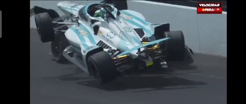Indy 500 2023 Race O'Ward Canapino Pagenaud Big Crash Airborne