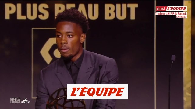 Le but de Wahi reçoit le trophée Just Fontaine de Ligue 1 - Foot - Trophées UNFP