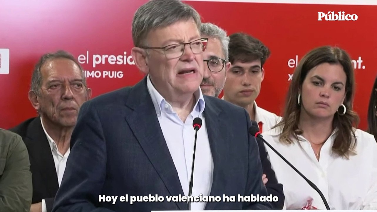 Ximo Puig, tras perder la presidencia de la Generalitat: "Espero que la sociedad valenciana no caiga en la división ni en las trincheras"