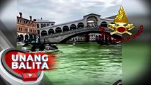 Tubig sa Grand Canal sa Venice, Italy, naging kulay berde | UB