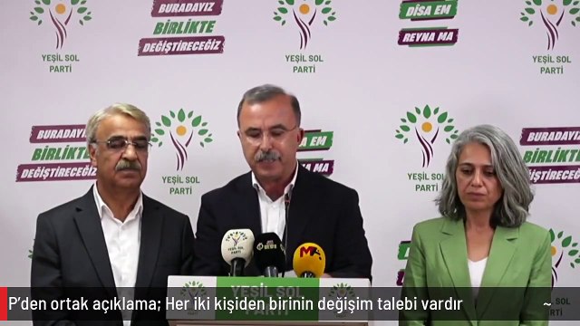Seçim sonuçları sonrası Yeşil Sol Parti ve HDP'den ortak açıklama: Her iki kişiden birinin değişim talebi vardır