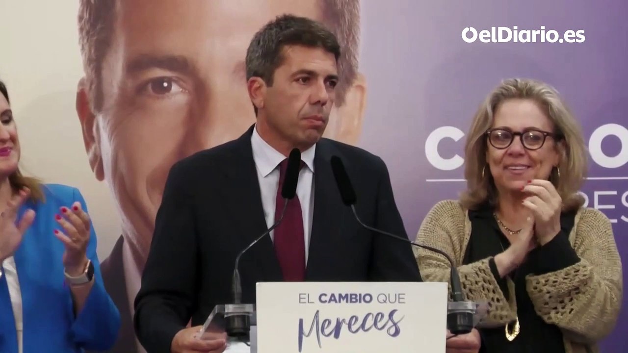 Mazón: "Es una gran noche para el PP, pero sólo es la antesala del mañana"