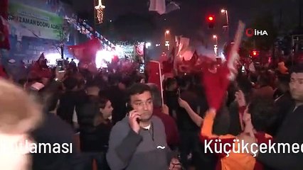 Küçükçekmece'de Cumhurbaşkanlığı Seçim Zaferi Kutlaması