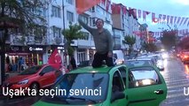 Uşak'ta seçim sevinci