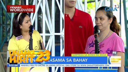 Sorpresa sa Boses ng Masa sa Pasig City with Suzi and Sean Lucas | Unang Hirit