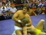Kerry and Kevin Von Erich vs The Dynamic Duo Lumberjack Match 02/22/1985