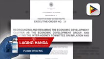 PBBM, bumuo ng inter-agency body na tutugon sa usapin ng inflation at tatalakay sa pag-unlad ng bansa