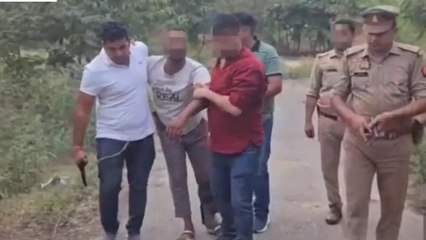 हापुड़: गौ तस्कर के साथ पुलिस की ठांय-ठांय, लंगड़ा कर किया गिरफ्तार