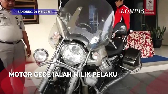 Penampakan Motor Gede Pelaku yang Tabrak Santri di Ciamis hingga Terluka