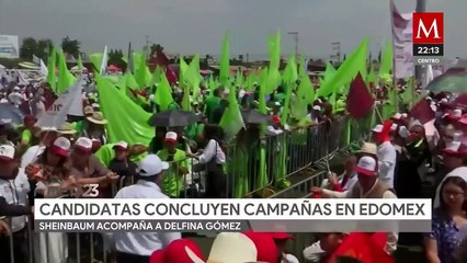 Delfina Gómez cierra campaña con el apoyo de los aspirantes a la presidencia de Morena