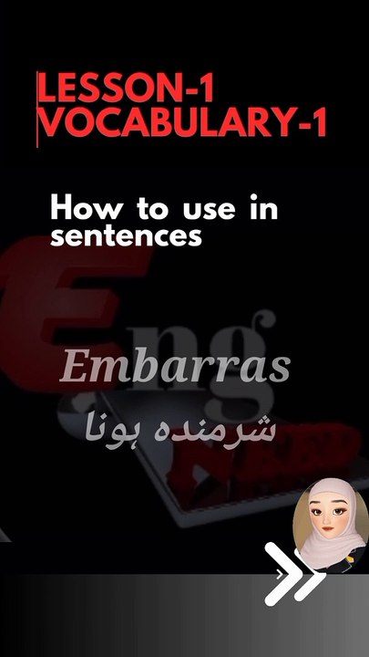 how to use "EMBARRASS"