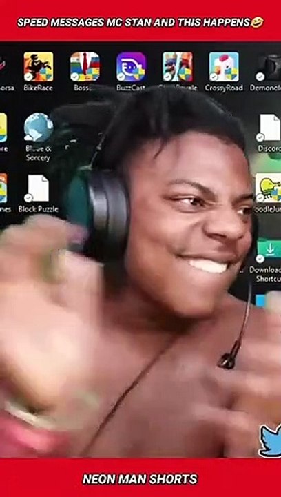 Speed MESSAGES MC Stan and this Happens...B| |ShowSpeed Funny Reaction Shorts Facts #shorts