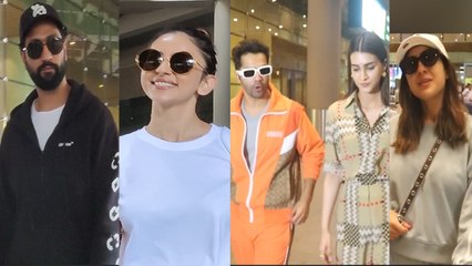 下载视频: Sara Ali Khan, Vicky Kaushal, Kriti Sanon, Varun Dhawan & These Actors Come Back From IIFA 2023!