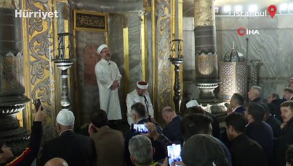 İstanbul'un Fethi'nin 570. yıl dönümünde Ayasofya'da sabah namazı
