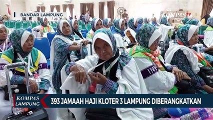 393 Jamaah Haji Kloter Ketiga Lampung Diberangkatkan
