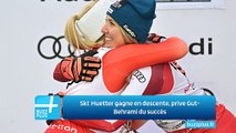 Ski: Huetter gagne en descente, prive Gut-Behrami du succès