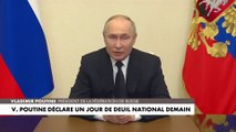 «Les services d'enquête et les services des forces de l'ordre vont tout faire pour élucider les éléments de cet acte terroriste», promet Vladimir Poutine