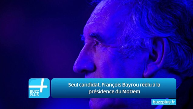 Seul candidat, François Bayrou réélu à la présidence du MoDem