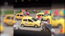 10-05-17-altercados-y-agresiones-empanan-paro-de-taxistas