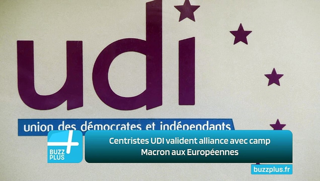 Centristes UDI valident alliance avec camp Macron aux Européennes