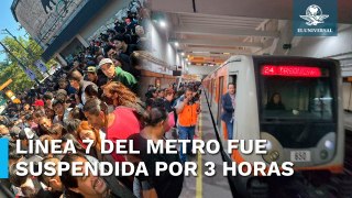 Caos en la Línea 7 del Metro de la CDMX