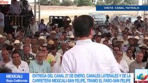 Peña Nieto entrega obras viales e hidráulicas en Baja California