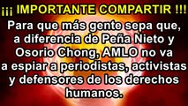 AMLO erradicará el espionaje de Peña Nieto en contra de periodistas