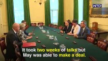British Prime Minister Theresa May makes a deal with DUP