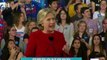 Clinton says Trump made her 