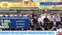 Peña Nieto destaca la inversión extranjera directa en México