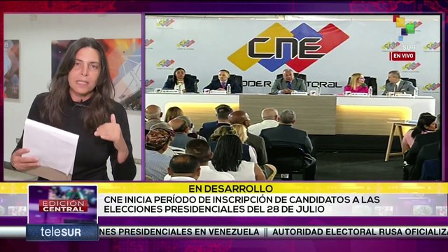 En Venezuela inicia período de inscripción de candidatos en las presidenciales 2024