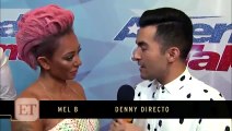 Simon Cowell Reacts to Mel B Stabbing Him During Surprising 'America's Got Talent' Act!