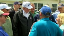 Donald Trump visita las zonas de los daños por Irma en Florida