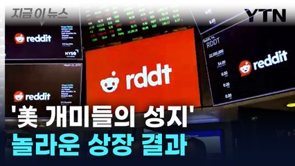 '밈주식 아지트' 레딧... 놀라운 상장 결과 [지금이뉴스] / YTN