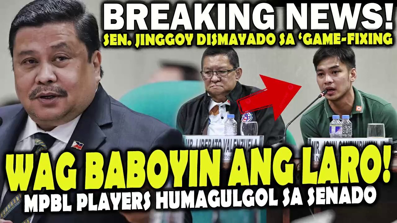 MPBL Player humagulgol at nagmakaawa sa Senado. Sen. Jinggoy dismayado mismong Team nito dinihado