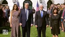 President, first lady hold moment of silence for Las Vegas shooting victims