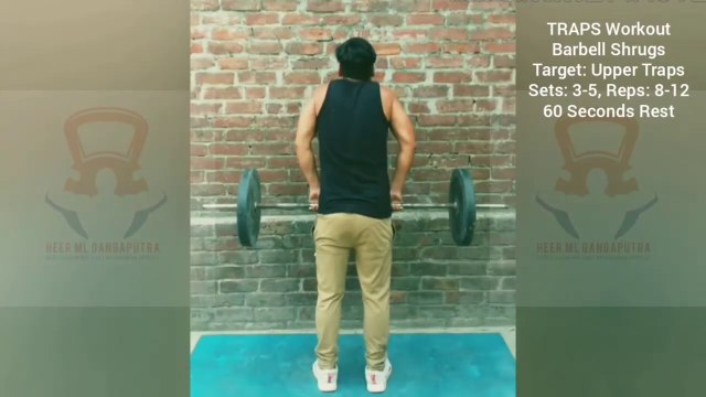 ❌ BARBELL SHRUGS ✔️ Best TRAPS Workout #heermlgangaputra #naturalbodybuilding
