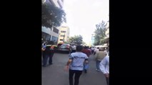 Persona en Pánico se lanza por la ventana terremoto 19 Septiembre 2017 en #CDMX