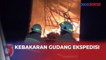 Kebakaran Gudang Ekspedisi di Jakbar, Diduga Percikan Api dari Kabel Menyamber Kayu